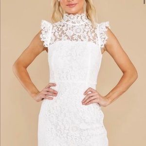 White Lace Cocktail Dress